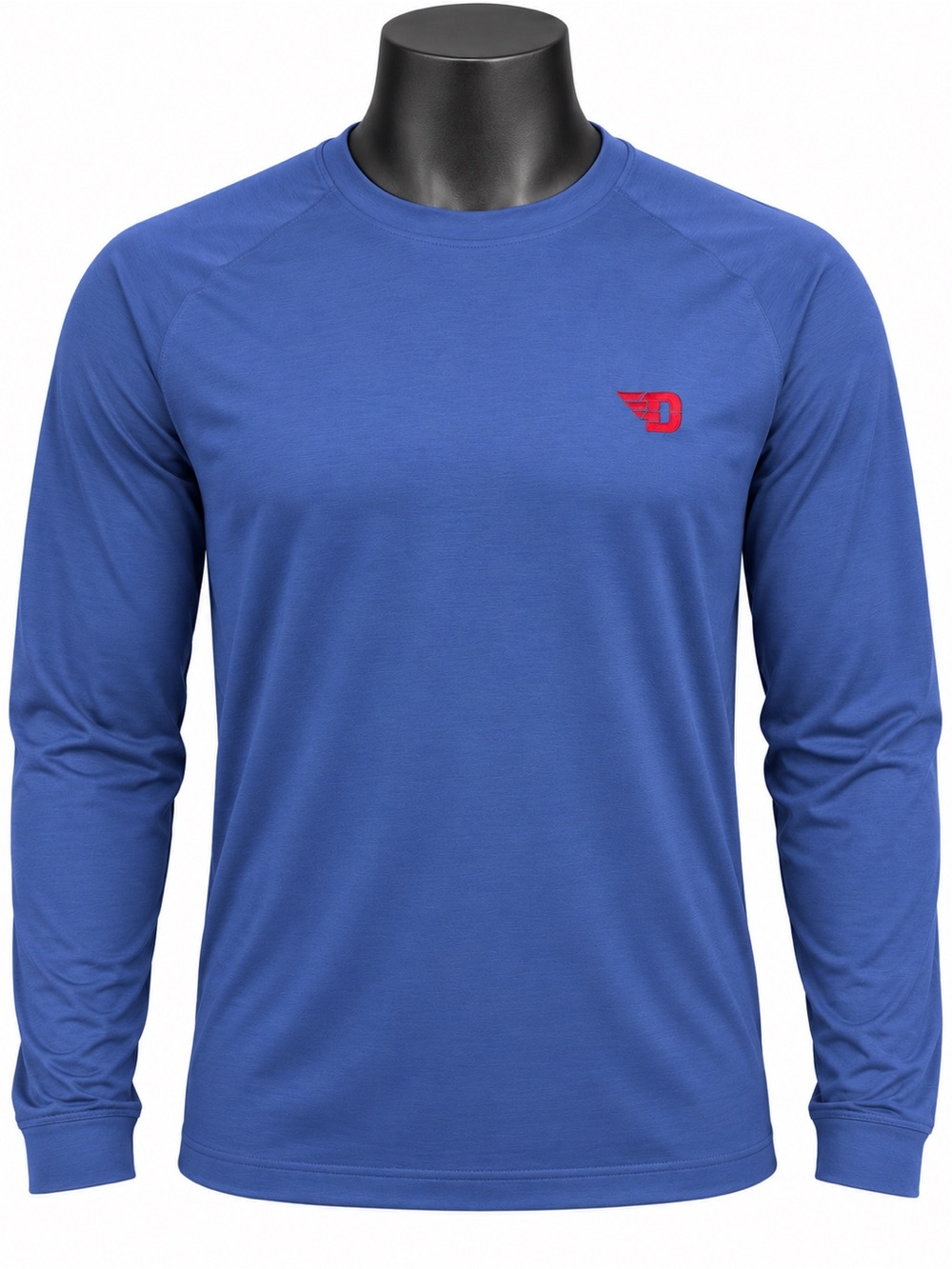 Peter Millar Dayton Flyers Men’s Large Blue Long Sleeve Performance Shirt NWT